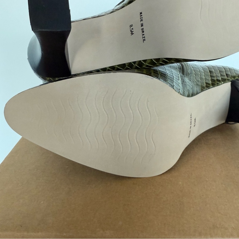 Matisse ECLAIR Green Leather Crocodile-Embossed Heeled Bootie 8.5‎ M - Picture 13 of 15